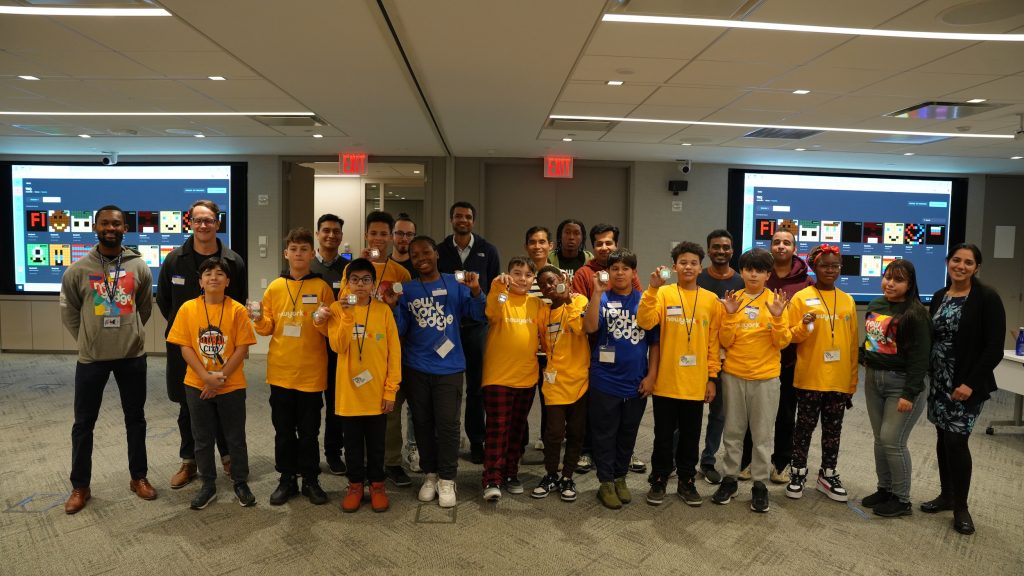 group photo at morgan stanley