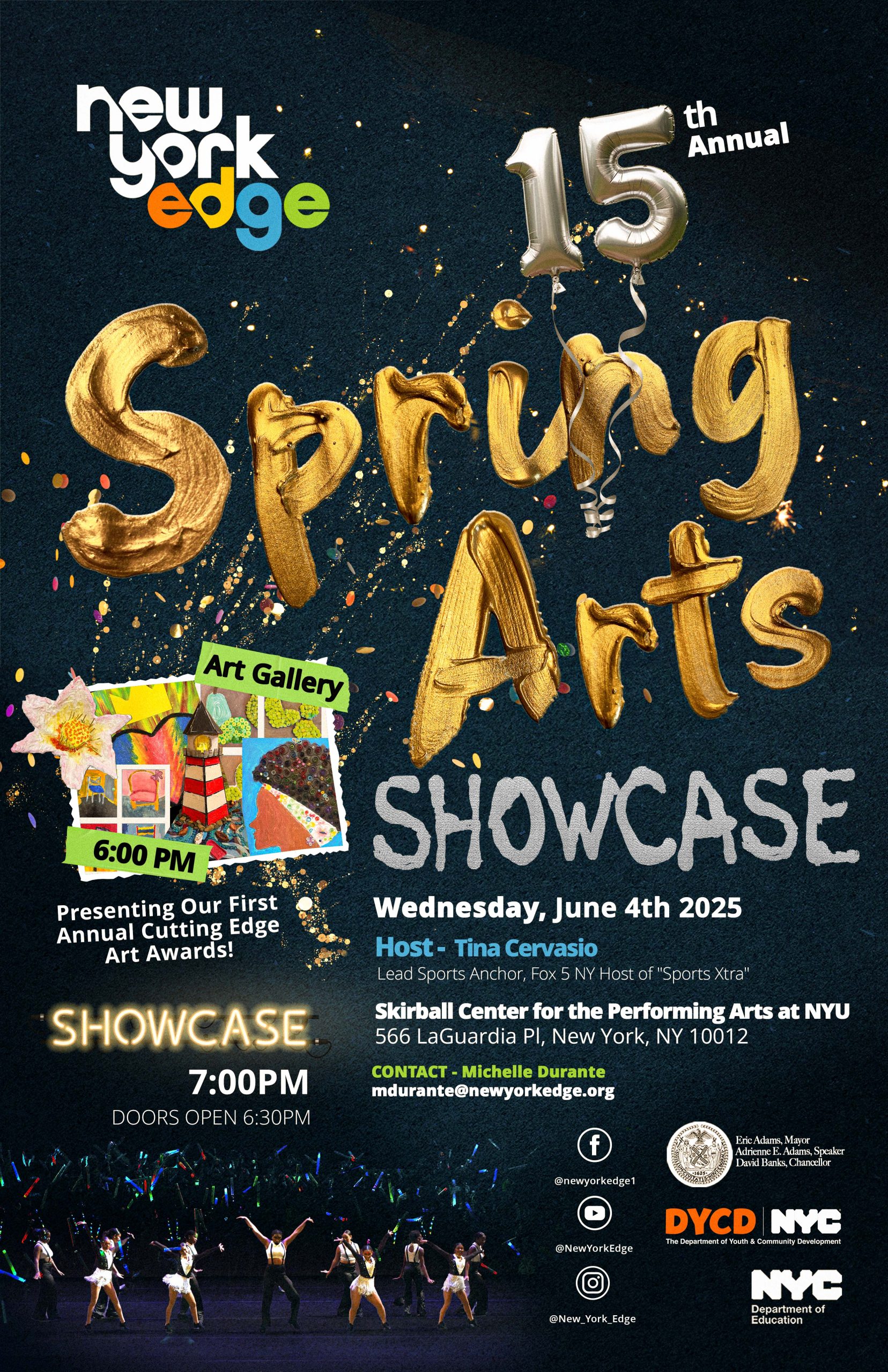 15th Annual Spring Art Showcase Flyer 2025